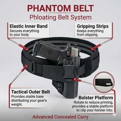 Phantom Belt- Concealed & Open Carry System