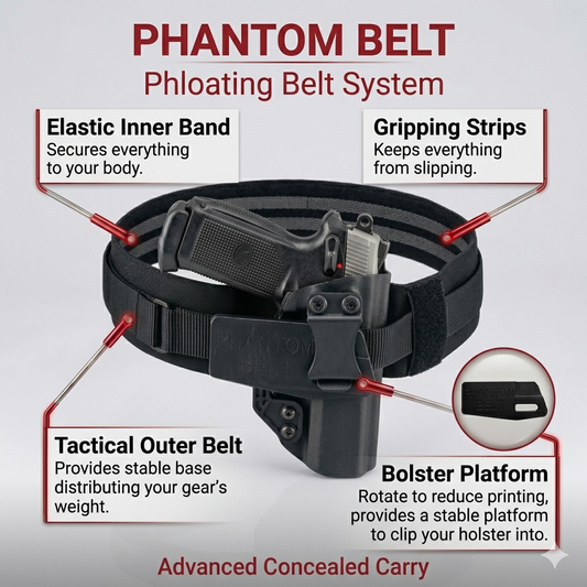 Phantom Belt- Concealed & Open Carry System