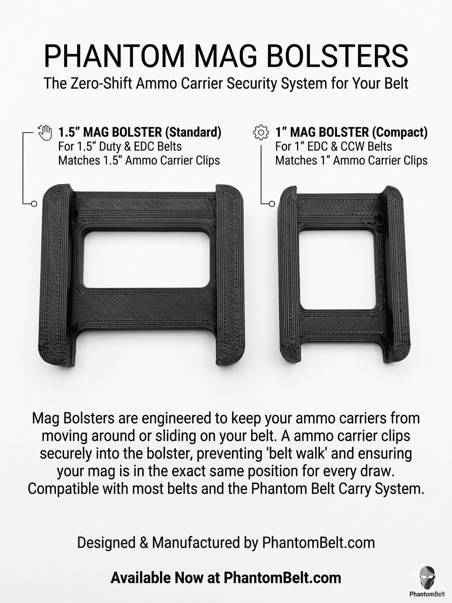 Mag Bolster (Keeps your ammo mag carrier in place.)