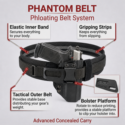 Phantom Belt- Concealed & Open Carry System